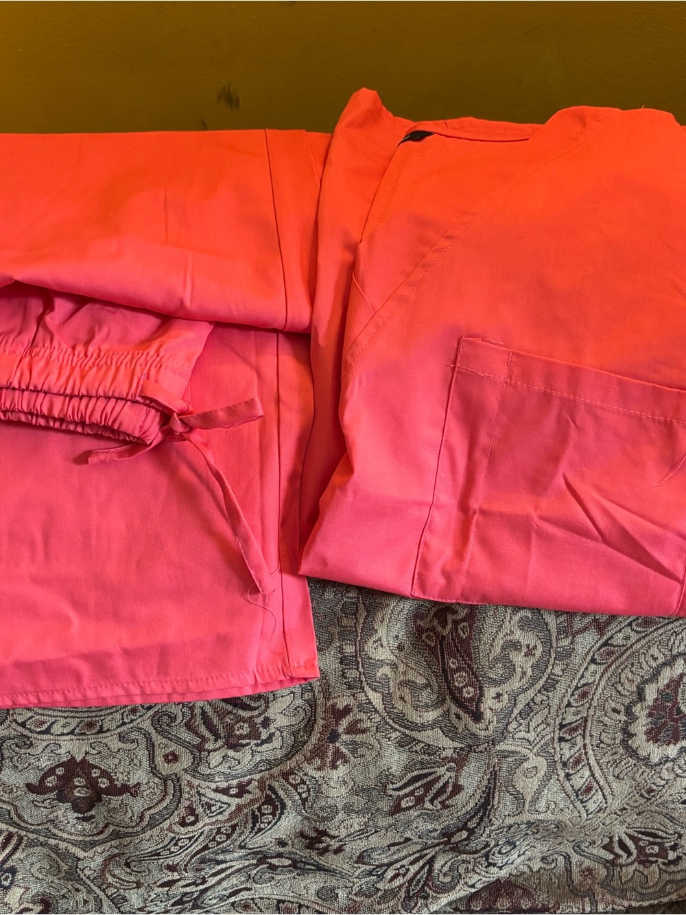 Just Love Coral Pink Medical Top